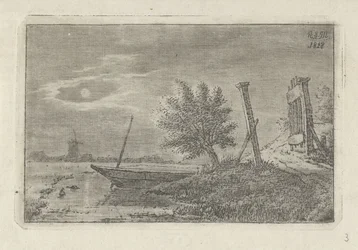 Landscape with Boat and Open Gate