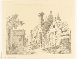 Boy Walking Over Wooden Bridge (Outside the Raampoort)