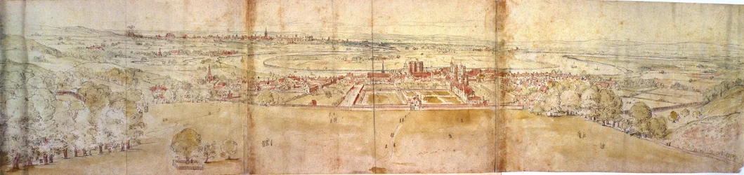 Greenwich Palace and London from Greenwich Hill