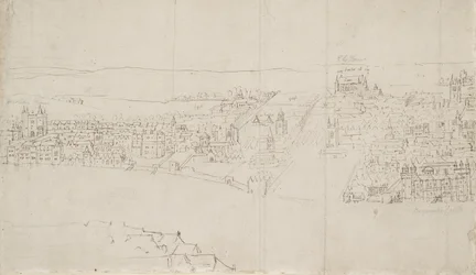 Panorama of London as Seen from Southwark: Durham House to Barnard