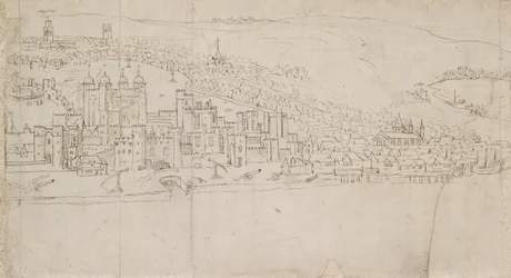 Panorama of London as seen from Southwark: The Tower