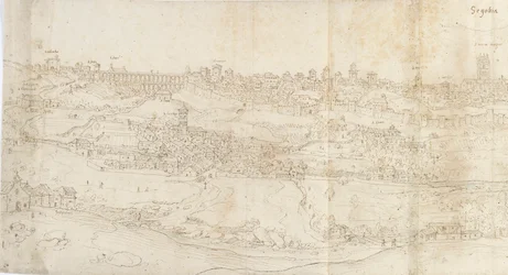 Panoramic View of Segovia from the East, c1560-1570