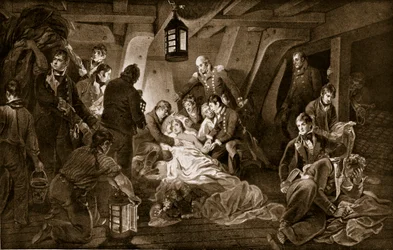 The Death of Nelson, 1805, Illustration from 