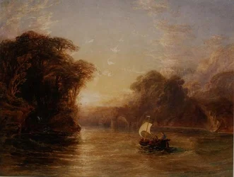 Ubaldo and Carlo in the Enchanted Boat