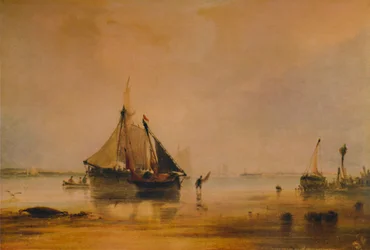 Vessels on Shore near Southampton, c1831, 1935