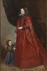 A Genoese Lady with Her Child