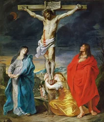 Christ Crucified with the Virgin, Saint John and Mary Magdalene