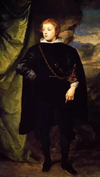 Portrait of Prince Charles Louis of Palatinate, painting by Anthony van Dyck