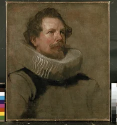 Portrait of a Man Wearing a Millstone Collar, 17th century