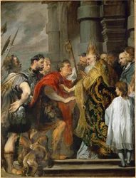 Saint Ambrosius and Emperor Theodosius