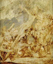 Sketch of the Lifting of the Cross