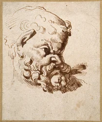 Study of an Antique Head of Silenus