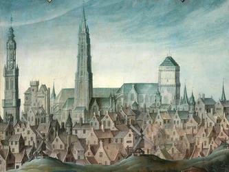 Portrait of Juan Pardo II and His Wives Anna Ingenieulandt and Maria Anchemant (detail)
