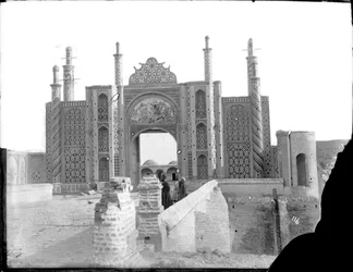 Darvaze Dawlat, Tiled City Gate, Tehran, c.1880