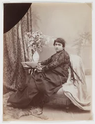 Woman with braids