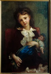 Portrait of Catherine de Bouchage as a Child Holding a Doll