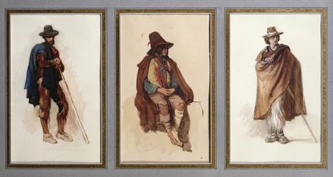 Three types of Ciociari shepherds