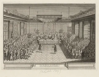 Showpiece Banquet in the Corner Parade Hall in Dresden Palace on 3 September 1719