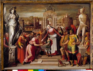 History of Queen Artemise Iere of Halicarnasse: The handing over of the book and the sword