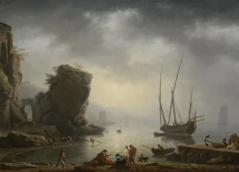 Mediterranean Coastal Scene