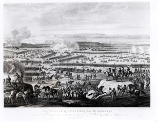 The Battle of Austerlitz in Moravia, 2 December 1805, engraved by Antonio Verico (b. c.1775)
