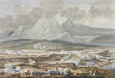 The Battle of Rivoli, 25 and 26 Nivose, Year 5 (January 1797) engraved by Jean Duplessi-Bertaux