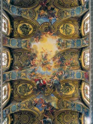 Frescoes of the Vault of the Royal Chapel Decorated by Antoine Coypel, de La Fosse and Jouvenet
