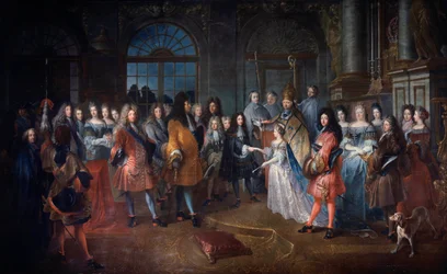Marriage of Louis de France Duke of Burgundy and Marie Adelaide of Savoy on 7 December 1697