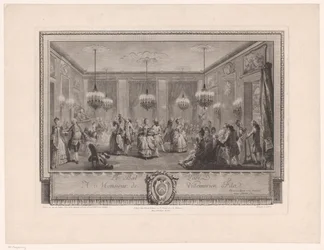 Marie Antoinette: The Queen of Fashion: Ball at the Home of Monsieur de Villemorien (title on object: Le Bal Paré)