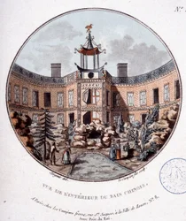 View of the Interior of the Chinese Bath, Paris. In Picturesque Views of the Main Buildings of Paris by Sergeant