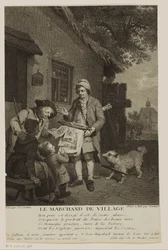Traveling Print Seller in a Village (Le Marchand de Village)