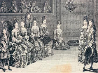 Duke of Burgundy, Duchess of Maine, Princess of Conti and Dukes of Chartres Listening to Music