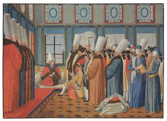 The presentation of the Count de Vergennes, Louis XV