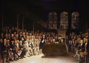 William Pitt Addressing the House of Commons on the French Declaration of Wars 1793