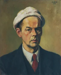 Self-Portrait with White Cap