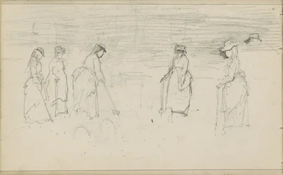 Women Playing Croquet