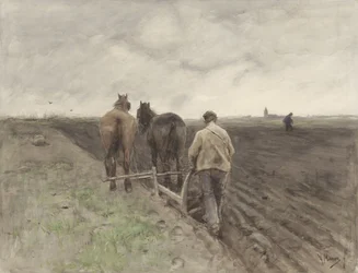 Farmer behind the Plough