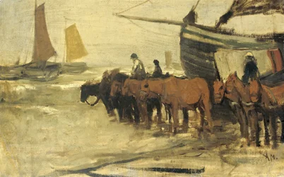 Launching of a Fishing Boat