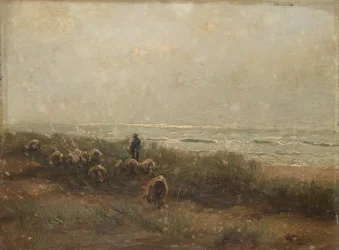 Landscape with a Shepherd by the Sea