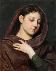 Portrait of a Girl with the Gesture of the Holy Virgin Mary