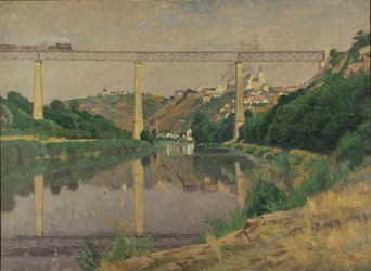 City with Railway Bridge