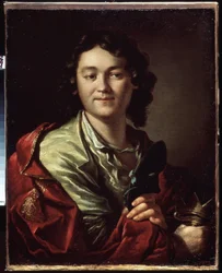 Portrait of F. Volkov, the Founder of the First Russian Theatre