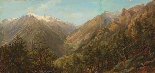 View from Thörl into the Molda Valley with the Hochalpenspitzl