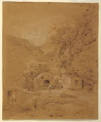 Landscape View Between Naples and Salerno