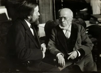 A. v. Menzel in His Apartment with A. v. Werner