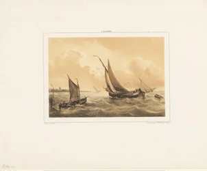 Sailboats at Sea