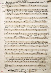Autograph Music Score of Oratorium by Antonio Salieri