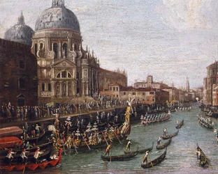 Regatta on the Grand Canal in Venice (detail)
