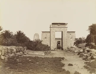Karnak Sphinxes and the Pylon of Ptolemy
