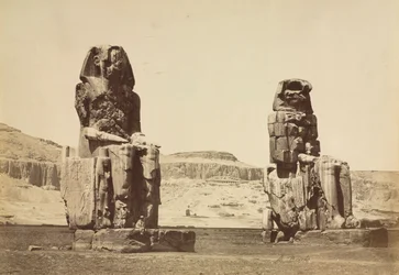 The Colossi of Memnon, Thebes